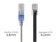 View product image Monoprice SlimRun Cat6A Ethernet Patch Cable - Snagless RJ45, UTP, Pure Bare Copper Wire, 10G, 30AWG, 5ft, Gray, 10-Pack - image 3 of 5