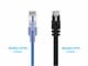 View product image Monoprice SlimRun Cat6A Ethernet Patch Cable - Snagless RJ45, UTP, Pure Bare Copper Wire, 10G, 30AWG, 7ft, Blue, 10-Pack - image 2 of 5