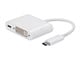 View product image Monoprice Select Series USB-C to DVI and USB-C (F) Dual Port Adapter - image 1 of 4