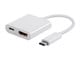 View product image Monoprice Select Series USB-C to HDMI and USB-C (F) Dual Port Adapter - image 1 of 5