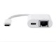 View product image Monoprice Select Series USB-C to Gigabit Ethernet and USB-C (F) Dual Port Adapter - image 3 of 4