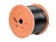 View product image Monoprice Cat6 1000ft Black Outdoor Bulk Cable, Gel-filled Direct Burial, Solid (w/spine), UTP, 23AWG, 550MHz, Pure Bare Copper, Spool, No Logo, Outdoor Bulk Ethernet Cable - image 1 of 4