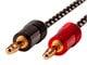 View product image Monoprice Affinity Premium 14AWG Braided Speaker Wire with Gold Plated Banana Plug Connectors, 3ft - image 2 of 5