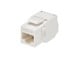 View product image Monoprice Cat6 RJ45 Toolless 180-Degree Keystone Jack for 22-24AWG Solid Wire, White - image 3 of 5