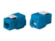 View product image Monoprice Cat6 RJ-45 Toolless 180-Degree Keystone, Blue - image 1 of 3