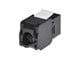 View product image Monoprice Cat6A RJ45 Toolless 180-Degree Keystone Jack for 22-24AWG Solid Wire, Black - image 2 of 5