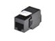 View product image Monoprice Cat6A RJ45 Toolless 180-Degree Keystone Jack for 22-24AWG Solid Wire, Black - image 3 of 5