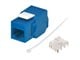 View product image Monoprice Cat6A RJ45 Toolless 180-Degree Keystone Jack for 22-24AWG Solid Wire, Blue - image 5 of 5