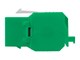 View product image Monoprice Cat6A RJ45 Toolless 180-Degree Keystone Jack for 22-24AWG Solid Wire, Green - image 3 of 3