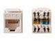 View product image Monoprice Cat6 RJ45 180-Degree Punch Down Keystone Dual IDC, White - image 2 of 3
