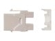 View product image Monoprice Cat6 RJ45 180-Degree Punch Down Keystone Dual IDC, White - image 3 of 3