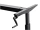 View product image Monoprice Sit-Stand Height Adjustable Table Desk Frame Workstation, Manual Crank - image 5 of 6
