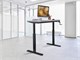 View product image Monoprice Sit-Stand Height Adjustable Table Desk Frame Workstation, Manual Crank - image 6 of 6