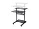 View product image Monoprice Height Adjustable PC Workstation Cart for Sit-Stand - image 1 of 6