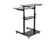 View product image Monoprice Height Adjustable PC Workstation Cart for Sit-Stand - image 3 of 6