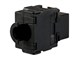 View product image Monoprice Cat6A RJ-45 Toolless Snap Back 180-Degree Keystone, Black - image 2 of 6