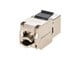 View product image Monoprice Entegrade Series Cat6/Cat6A Shielded RJ45 Dual IDC Slim Style Die Cast 180-Degree Keystone Jack for 22-24AWG Solid Wire, Silver - image 2 of 5
