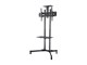 View product image Monoprice Commercial Series Rolling Tilt TV Wall Mount Bracket Stand Cart with Media Shelf For LED TVs 37in to 70in, Max Weight 110 lbs, VESA Patterns Up to 600x400, Height Adjustable, UL Certified - image 1 of 5