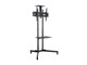 View product image Monoprice Commercial Series Rolling Tilt TV Wall Mount Bracket Stand Cart with Media Shelf For LED TVs 37in to 70in, Max Weight 110 lbs, VESA Patterns Up to 600x400, Height Adjustable, UL Certified - image 2 of 5