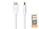 View product image Monoprice 4K Certified Premium High Speed HDMI Cable 3ft - 18Gbps White - image 1 of 5