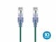 View product image Monoprice Cat6A 14ft Green 10-Pk Patch Cable, UTP, 30AWG, 10G, Pure Bare Copper, Snagless RJ45, SlimRun Series Ethernet Cable - image 1 of 1