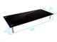 View product image Workstream by Monoprice Medium Multimedia Desktop Monitor Stand, 25.6in x 11.0in, Max Weight Capacity 80lbs, Black Tempered Glass - image 5 of 5