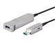View product image Monoprice SlimRun USB Type-A to USB Type-A Female 3.0 Extension Cable - Fiber Optic, Silver, 98.4ft - image 4 of 6