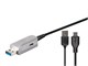 View product image Monoprice SlimRun USB Type-A to USB Type-A Female 3.0 Extension Cable - Fiber Optic, Silver, 164.0ft - image 5 of 6