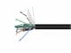 View product image Monoprice Cat6A 1000ft Black CMR UL Bulk Cable, TAA, Shielded (F/UTP), Solid, 23AWG, 550MHz, 10G, Pure Bare Copper, Spool in Box, Bulk Ethernet Cable - image 1 of 1