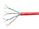 View product image Monoprice Cat6A Ethernet Bulk Cable - Solid, 550MHz, UTP, CMR, Riser Rated, Pure Bare Copper Wire, 10G, 23AWG, No Logo, 1000ft, Red - image 1 of 1