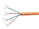 View product image Monoprice Cat6A Ethernet Bulk Cable - Solid, 550MHz, UTP, CMR, Riser Rated, Pure Bare Copper Wire, 10G, 23AWG, No Logo, 1000ft, Orange - image 1 of 1