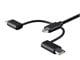 View product image Monoprice Apple MFi Certified USB to USB Micro Type-B + USB Type-C + Lightning 3-in-1 Charge and Sync Cable, 3ft Black - image 3 of 6