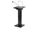 View product image Monoprice Commercial Audio 60W Powered Podium Lectern with Built-in Speakers and Gooseneck Microphone (No Logo) - image 1 of 5