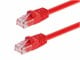 View product image Monoprice Cat5e 7ft Red Patch Cable, UTP, 24AWG, 350MHz, Pure Bare Copper, Snagless RJ45, Fullboot Series Ethernet Cable - image 1 of 3