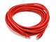 View product image Monoprice Cat5e Ethernet Patch Cable - Snagless RJ45, Stranded, 350MHz, UTP, Pure Bare Copper Wire, 24AWG, 25ft, Red - image 1 of 3