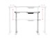 View product image Monoprice Sit-Stand Dual-Motor Height Adjustable Table Desk Frame, Electric, White - image 2 of 6