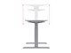 View product image Monoprice Sit-Stand Dual-Motor Height Adjustable Table Desk Frame, Electric, Gray - image 4 of 6
