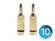 View product image Monoprice 10 PAIRS Of High-Quality Gold Plated Speaker Banana Plugs, Closed Screw Type - image 1 of 2