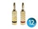 View product image Monoprice 12 PAIRS Of High-Quality Gold Plated Speaker Banana Plugs, Closed Screw Type - image 1 of 2