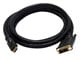 View product image Monoprice 6ft 24AWG CL2 High Speed HDMI to DVI Adapter Cable with Net Jacket, Black - image 1 of 4