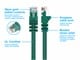 View product image Monoprice Cat6 1ft Green Patch Cable, UTP, 24AWG, 550MHz, Pure Bare Copper, Snagless RJ45, Fullboot Series Ethernet Cable - image 3 of 6
