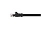 View product image Monoprice Cat6 3ft Black Patch Cable, UTP, 24AWG, 550MHz, Pure Bare Copper, Snagless RJ45, Fullboot Series Ethernet Cable - image 2 of 3