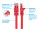 View product image Monoprice Cat6 3ft Red Crossover Patch Cable, UTP, 24AWG, 550MHz, Pure Bare Copper, Snagless RJ45, Fullboot Series Ethernet Cable - image 3 of 6