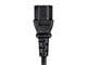 View product image Monoprice Extension Cord - IEC 60320 C14 to IEC 60320 C13, 14AWG, 15A/1875W, 3-Prong, Black, 6ft - image 5 of 6