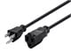View product image Monoprice Extension Cord - NEMA 5-15P to NEMA 5-15R, 14AWG, 15A/1875W, 3-Prong, Black, 10ft - image 1 of 6