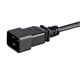 View product image Monoprice Power Cord - IEC 60320 C20 to IEC 60320 C13, 14AWG, 15A/1875W, 3-Prong, SJT, Black, 3ft - image 4 of 6