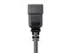 View product image Monoprice Power Cord - IEC 60320 C20 to IEC 60320 C13, 14AWG, 15A/1875W, 3-Prong, SJT, Black, 3ft - image 5 of 6