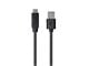 View product image Monoprice Essentials USB-C to USB-A 2.0 Cable - 480Mbps  3A  26AWG  Black  4m (13.1ft) - image 2 of 5