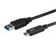 View product image Monoprice Essentials USB Type-C to USB Type-A 3.1 Gen 2 Cable, 10Gbps, 3A, 30AWG, Black, 1m (3.3ft) - image 1 of 5