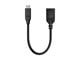 View product image Monoprice Essentials USB Type-C to USB Type-A Female 3.1 Gen 1 Extension Cable - 5Gbps, 3A, 30AWG, Black, 0.5ft - image 1 of 4